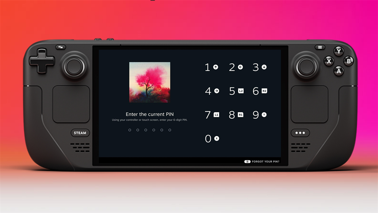 Steam Deck update finally adds security options