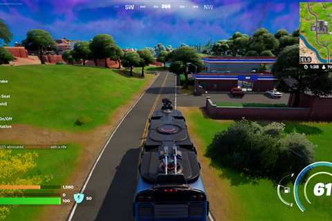 How To Use a Mounted Turret to Damage Vehicles in Fortnite