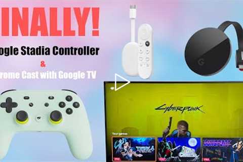 FINALLY! CHROME CAST with GOOGLE TV AND STADIA CONTROLLER