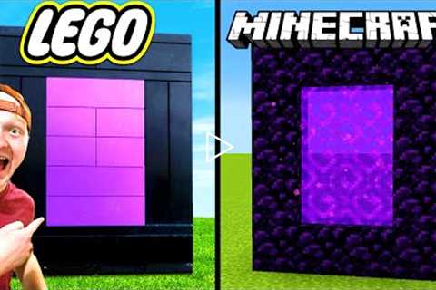 LEGO House vs Minecraft House Challenge
