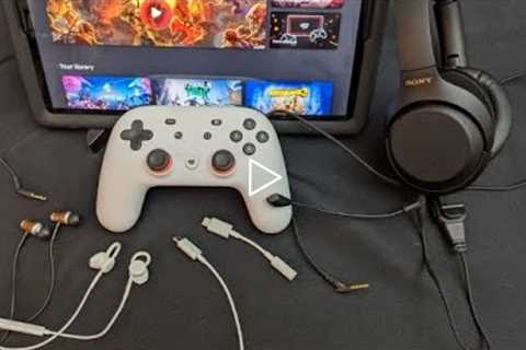 Stadia Controller Wired Headphone  and Earbud Mic Tests