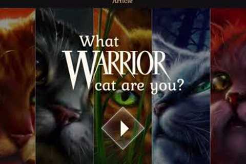 Some Warrior Cats games and Quizzes app name in description