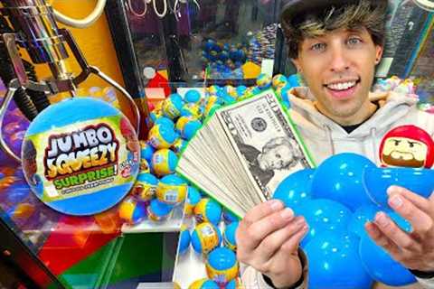 I Made a HUGE Profit at the Claw Machine Winning NFL Squishy Toys!