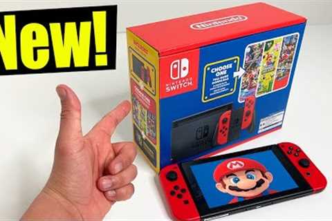 New Nintendo Switch Bundle | Mario Choose One Unboxing & Review