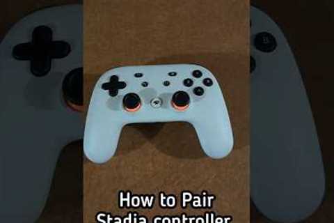 How to pair Stadia controller