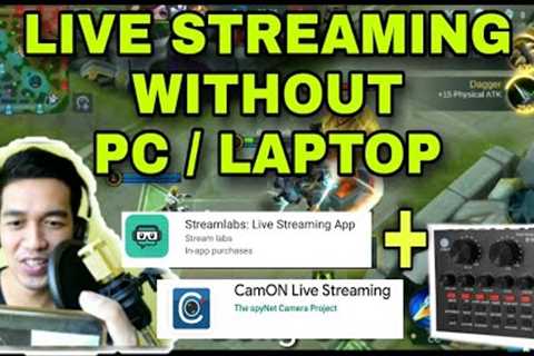 FULL SETUP LIVE STREAMING USING 2 PHONES ONLY + V8 | NO LAPTOP/PC | Streamlabs + CamOn live App