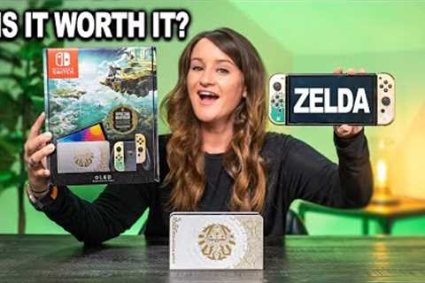 Zelda: Tears of the Kingdom OLED Nintendo Switch Unboxing -- IS IT WORTH IT?