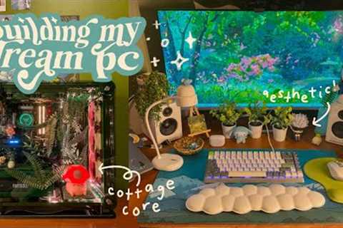 build my dream gaming pc with me! *:･ﾟ✧*:･ﾟa cozy, cottagecore set-up & desk makeover