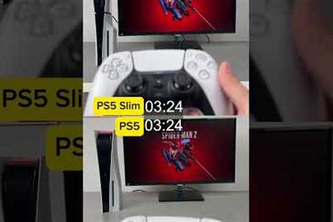 PS5 vs PS5 slim opening games speed test. #ps5  #ps5slim  #playstation  #glistco