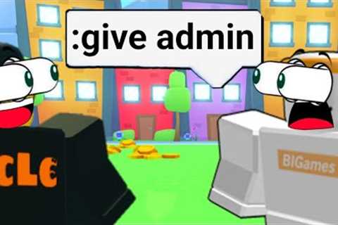 i got ADMIN commands in Pet Sim 99...