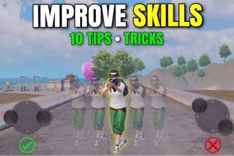 TOP 10 MOVEMENTS TIPS TRICKS for IMPROVE YOUR AIM & SKILLS | BE MASTER!! | PUBG Mobile