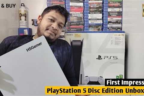 PS5 Disc Edition Unboxing & First Impression 2024 | PlayStation 5 Review!