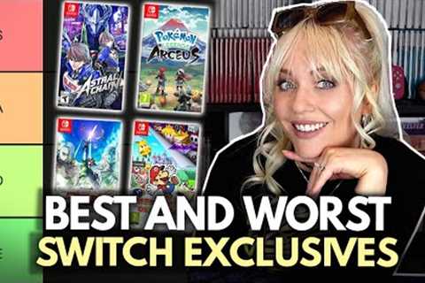 Ranking SWITCH EXCLUSIVES in a TIER LIST! - The Best and the Worst games ONLY on Switch!