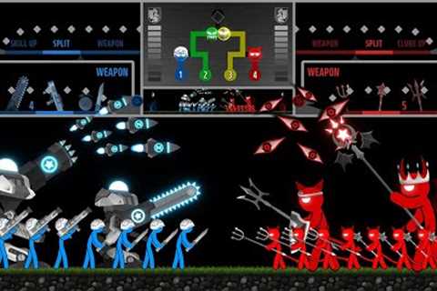Stickman Tournament : War of Tribes (Fast Mode) - Marble & Ragdoll battle