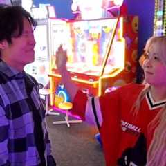 Yvonnie Destroys Toast in Game Arcade