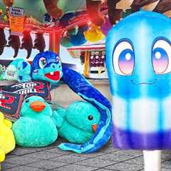 BIGGEST Carnival Game Wins EVER At Cedar Point!