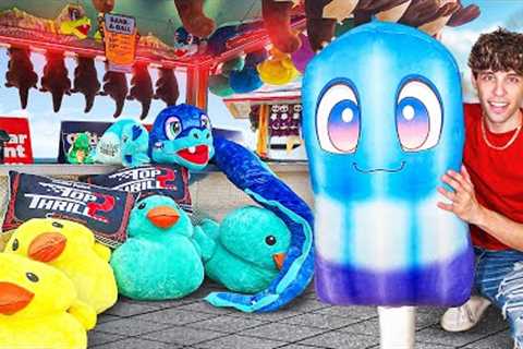 BIGGEST Carnival Game Wins EVER At Cedar Point!